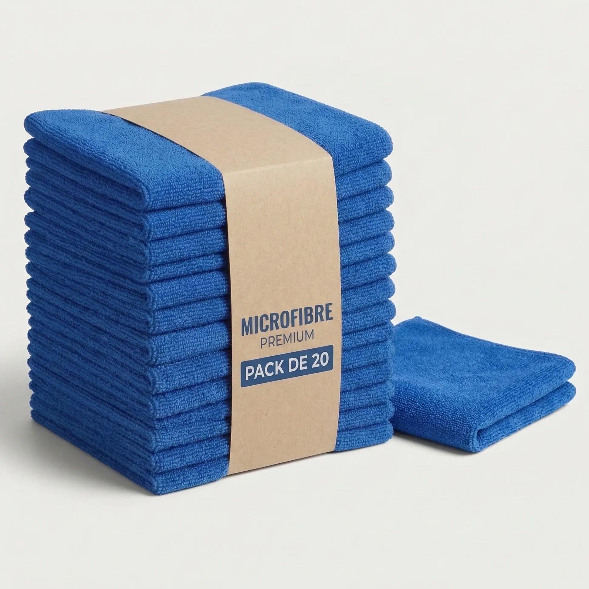 Chiffons Microfibre Premium | Pack 10 ou 20 pièces | Voiture & Maison